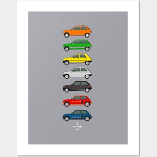 5 classic car collection Posters and Art